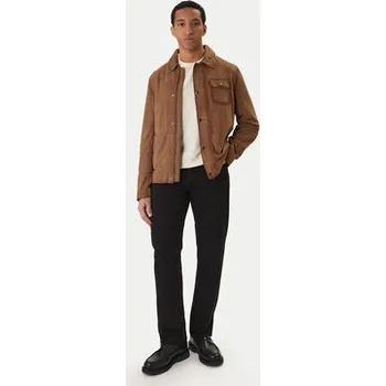 Pánská casual bunda Milestone Kožená bunda Elias 611613 60740 Béžová Regular Fit 54