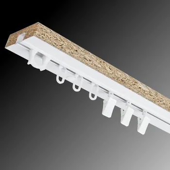 Garnýž URBÁNEK Dřevěné kolejnice s plastovou drážkou - jednokolejnice - na míru | 1 cm