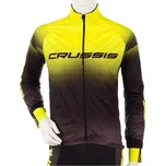 Crussis - Cyklistická bunda CRUSSIS No-Wind, černá/žlutá, vel. 3XL