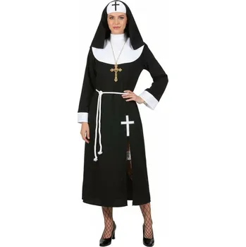Karnevalový kostým Dámský kostým Jeptiška sestra Frederika 48-50 XL