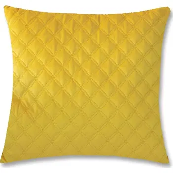 Dekorativní polštářek Dekorační polštář Christene 45x45 cm, žlutý s kosočtverci