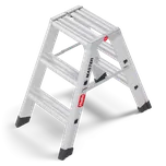 Hliníkové štafle HAILO Master D80 2x3 nášlapy