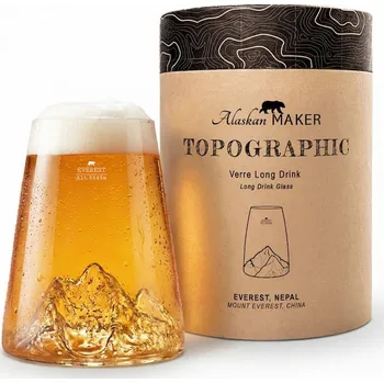 Sklenice Alaskan Maker Designová křišťálová sklenice Mount Everest