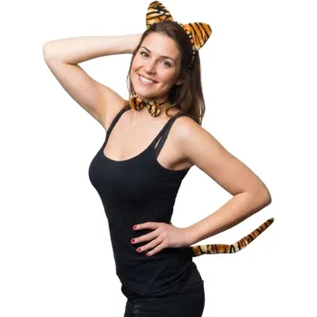 Karnevalový doplněk Sada tygr tygřice