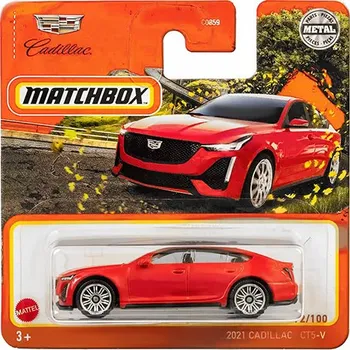 autíčko Cadillac CT5-V 2021 červený 1:64 - MATCHBOX Cadillac CT 5 V 2021 - model auta