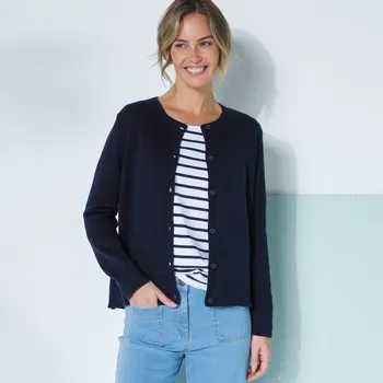 Dámský svetr Svetr na knoflíky nám. modrá 34/36