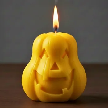 Svíčka Vonná svíčka Dýně | 135 g | Svíčkománie3D | Barva: Žlutá