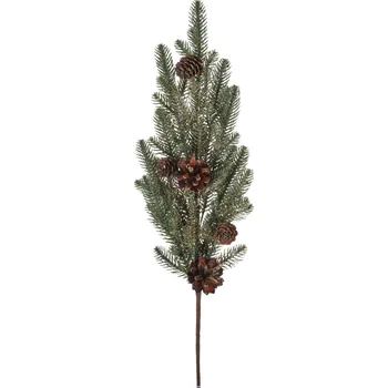 umělá květina Vánoční umělá větev Borovice s šiškami, 60 cm