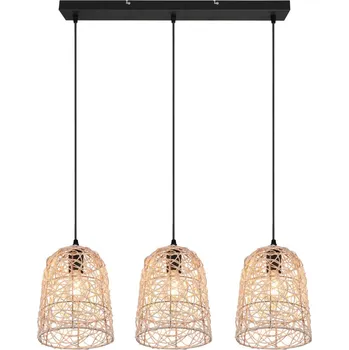 Závěsné stropní osvětlení Lovis, ratan