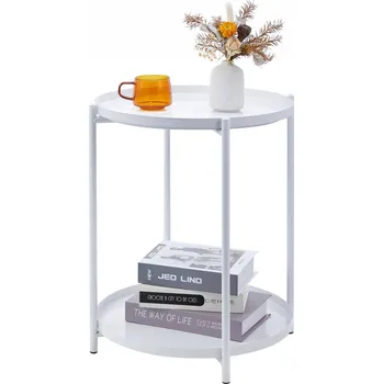 Konferenční stolek Odkládací stolek Mercury, bílý