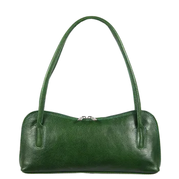 Kabelka NovaKabelka.cz Kožená italská kabelka Ciosa Verde Scura