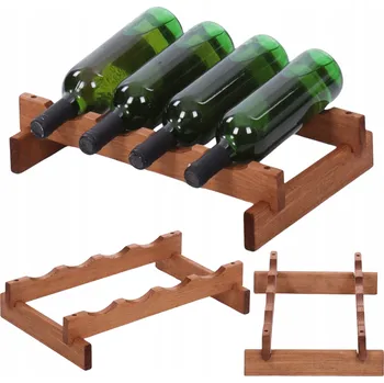 Stojan na víno Stojan na víno modulární regál na lahve 1x4 lahve ÚZKÝ ECO BEZ NÁŘADÍ