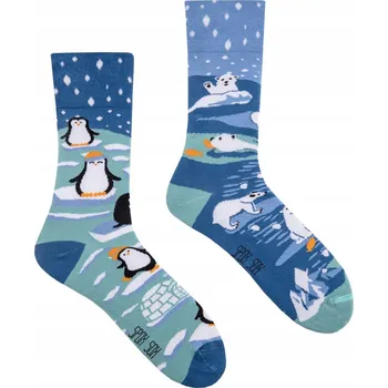 Pánské oblečení Zimowe Ponožky Spox Sox modré, velikost 44-46