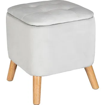 Taburet Wenko Stolička do obývacího pokoje EMMA, 42,5 cm, bílá