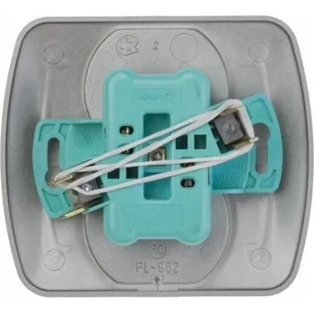 Elektrická zásuvka Elektrická Zásuvka nástěnná Kontakt-simon stříbrná