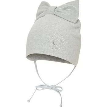 Kojenecké oblečení Broel dětská čepice Ugrite šedá - 43 cm