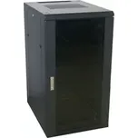 PORTE 19" rozvaděč stojanový 22U/600x800 černý s příslušenstvím (GB6822)