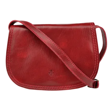 Kabelka NovaKabelka.cz Kožená italská crossbody kabelka Marzia Rossa