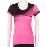 Crussis - Dámské sportovní tričko CRUSSIS, krátký rukáv, růžová/černá, vel. S