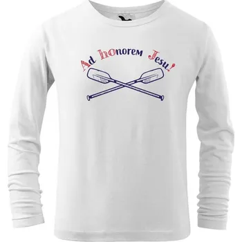 Chlapecké tričko DOBRÝ TRIKO Dětské triko s potiskem AHOJ Velikost: 158/12 let, Barva: Bílá