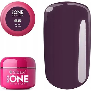 Lak na nehty Silcare Base One 66 ripe plum 5 ml jednofázový gel