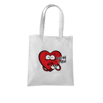 Bastard Bolí mě srdce taška White