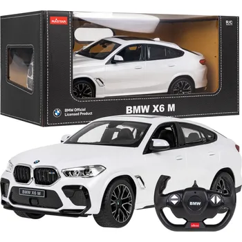 RC model auta Ramiz BMW X6 M white RASTAR model 1:14 Dálkově ovládané auto + 2,4 GHz dálkové ovládání