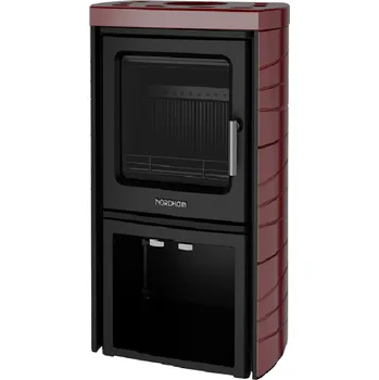 Krbová kamna NORDFLAM kachlová kamna Tromso - bordó