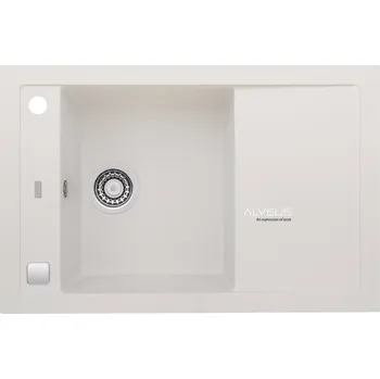 Granitový dřez Jednokomorový granitový dřez Alveus 1 bílý