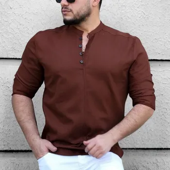 Pánská košile Košile Rubaska pánská casual s dlouhým rukávem slim střihu bavlna velikost M