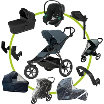 Přeprava dětí Akční set MAX Thule Urban Glide 3 Dark Slate s magnetickou sponou + Cybex + univerzální příslušenství