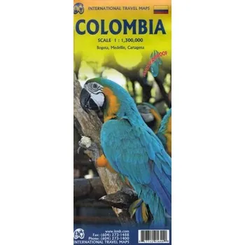 Colombia Travel Reference Map, 1:1 300 000 Kolektiv autorů - Cestovní mapa Kolumbie, 1:1 300 000
