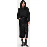 ONLY Sukně z imitace kůže Heidi 15322539 Černá Regular Fit L