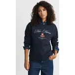 MIKINA GANT CREST C-NECK SWEAT EVENING BLUE