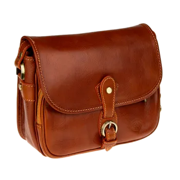 Kabelka NovaKabelka.cz Kožená italská kabelka Aria Camel