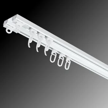 URBÁNEK Záclonové kolejnice AL092 - 66,4 cm, Standard + šnek