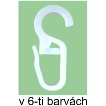 URBÁNEK Garnýže - záclonový háček Baroko - Černá