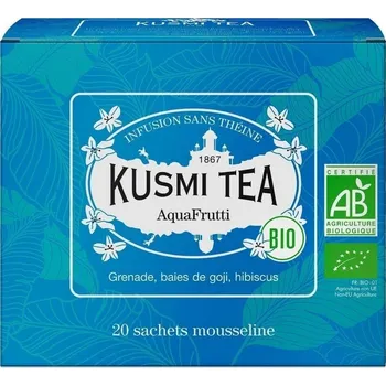 Ovocný čaj AQUA FRUTTI, 20 mušelínových sáčků, Kusmi Tea - doprava zdarma od 2999 Kč