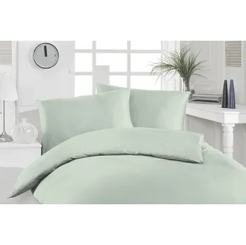 Povlečení Florella Saténové povlečení Decade Edel Uni Schilf Rozměr: 70x90 + 140x200 cm - loznice21.cz