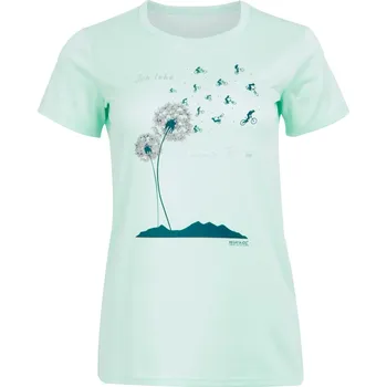 Dámské tričko Dámské triko Regatta Wmn Fingal Slogan Velikost: XXXL / Barva: světle modrá