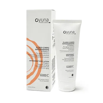 Péče o oční okolí OYUNA Bio antioxidační fluid na tělo s vitamínem C 200 ml
