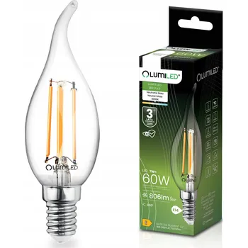 Žárovka LED žárovka E14 Svíčka BA35 7W = 60W 806lm 4000K Neutrální 360° FILAMENT