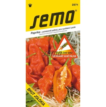 Semeno Paprika Bhut Jolokia Red (červená, extrémně silně pálivá) 12/2028