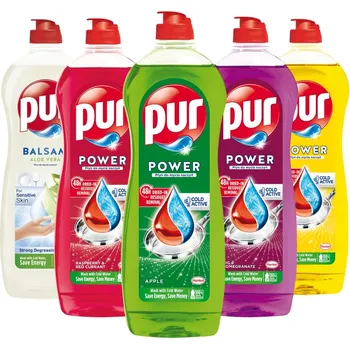 Pur tekutý prostředek na mytí nádobí MIX 750 ml x5