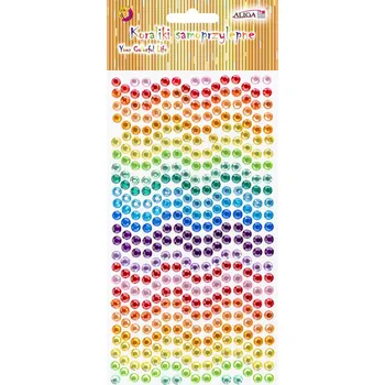 Samolepící dekorace Kamínky samolepící barevné na blistru