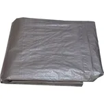 Plachta krycí stříbrná s oky 3x5m