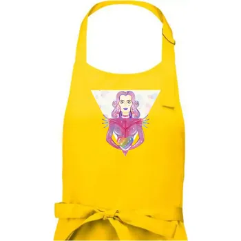 Kuchyňská zástěra Pride múza - Pánská zástěra na vaření - Univerzální velikost ( Žlutá )