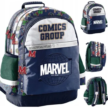 Školní batoh Paso vícekomorový modrý 19 l s motivem Avengers