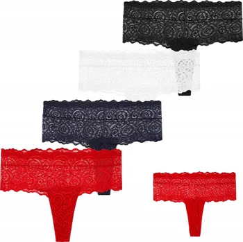 Dámské spodní prádlo 4 x Kalhotky Dámské kalhotky zakončené krajkou Sexy bavlněné MORAJ S