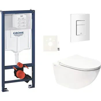 Klozet Grohe Závěsný wc set do lehkých stěn / předstěnová montáž SAT Infinitio SIKOGRSIN11SCSH0